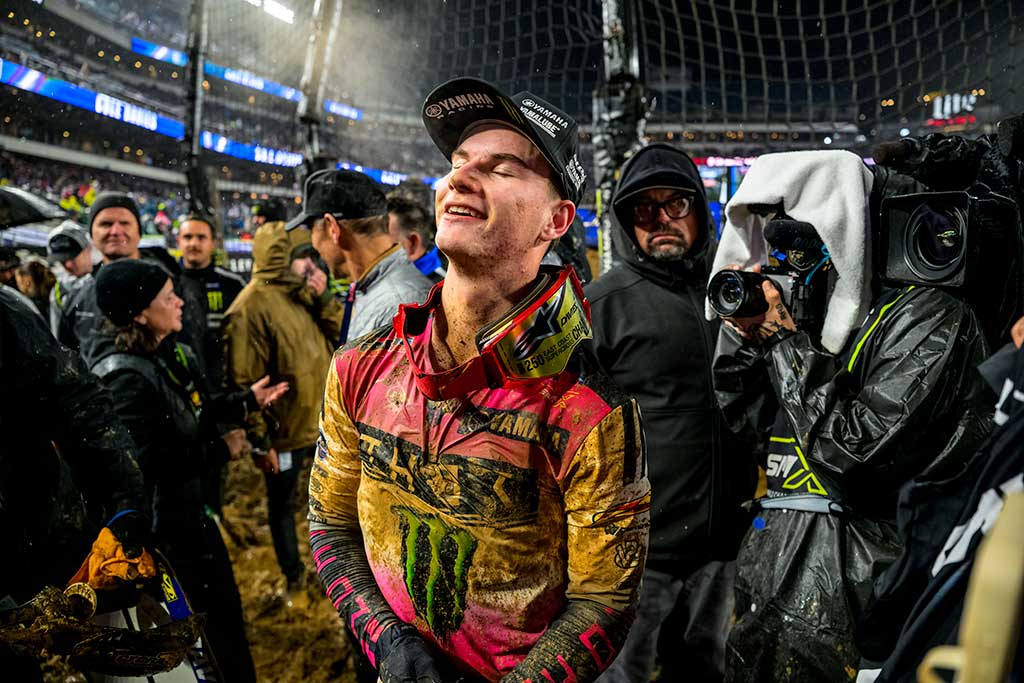 Monster Energy Yamaha Star Racing’s Cole Davies secured the crown a round early with a commanding victory at Philadelphia Supercross