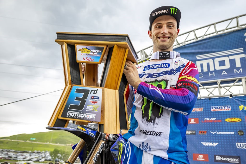 Cooper’s Forward Momentum Continues with First Overall 450MX Podium at Thunder Valley image