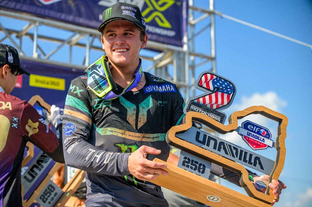 Monster Energy Yamaha Star Racing’s Haiden Deegan manages his championship lead with a podium finish at the penultimate Pro Motocross round