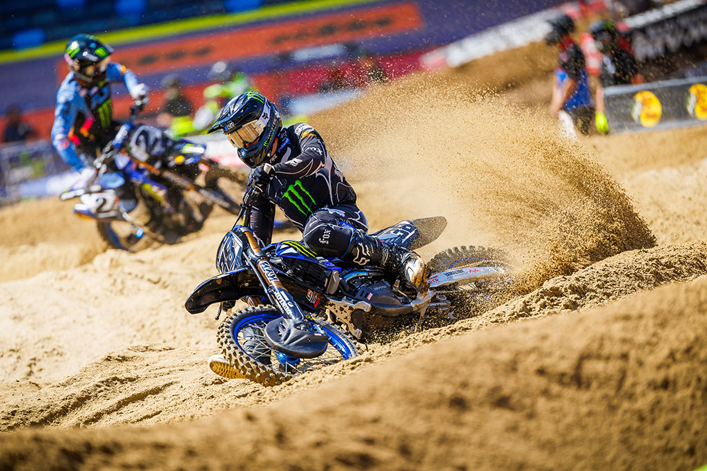 Monster Energy Yamaha Star Racing’s Haiden Deegan and Cooper Webb finish fourth and fifth, respectively, at the penultimate round of the SuperMotocross World Championship Finals