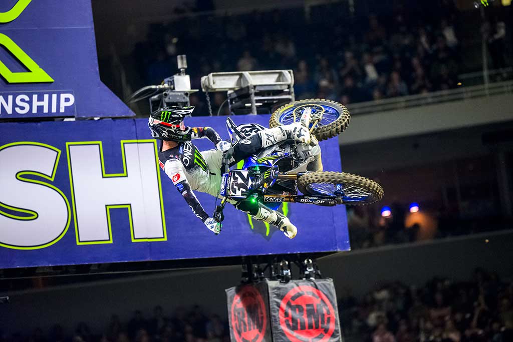 Monster Energy Yamaha Star Racing’s Justin Cooper earns a runner-up finish while Webb continues to chip away in the 450SX title fight