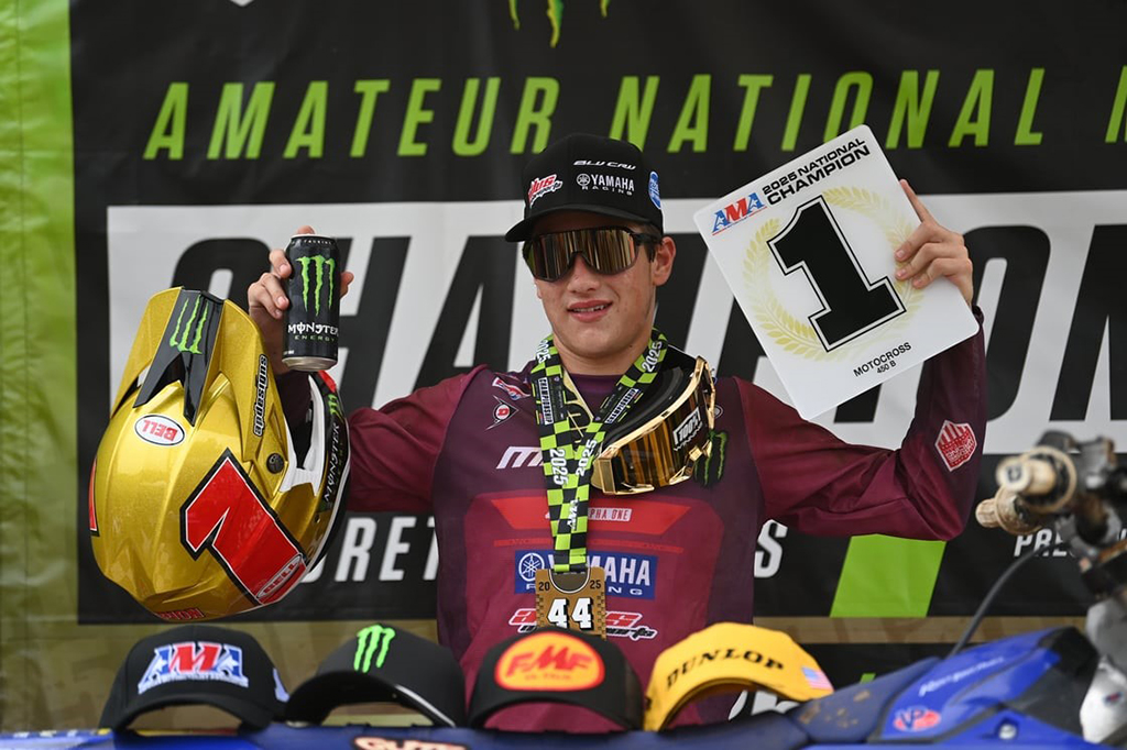 Yamaha BLU CRU riders lead the way, earning 11 titles and 32 moto wins at the 2025 Monster Energy AMA Amateur National Motocross Championship